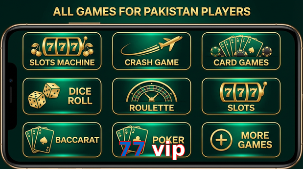 Main screen of 77 Vip games page for PK players